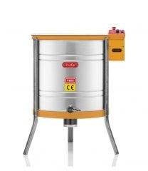 40059 6'lı Motorlu Yatarlı Bal Süzme Makinesi (12V/220VDevir Kontrollü) (304) (TSEK-230 Belgeli)