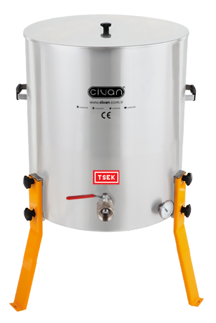 50065A 4 Tenekelik (100Kg - 75Lt) Eritme / Dinlendirme Kazanı (304)