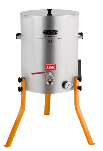 50067A 2 Tenekelik (50Kg - 35Lt) Eritme / Dinlendirme Kazanı (304)