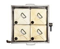 50051A 4 Tenekelik Teneke Halde Eritme / Dinlendirme Kazanı- ÇİFT CİDARLI